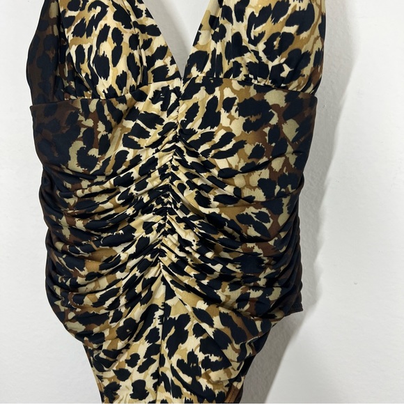 Miraclesuit V-Neck Animal Print One Piece - Picture 9 of 14